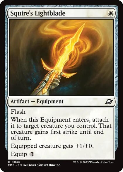 Squire's Lightblade, Edge of Eternities 36