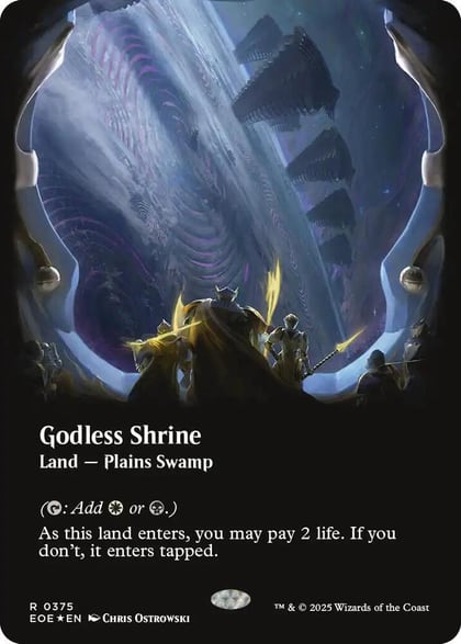 Godless Shrine (Borderless) (Galaxy Foil), Edge of Eternities 375