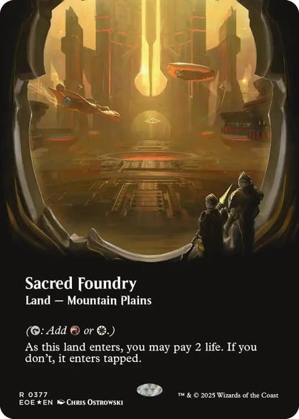 Sacred Foundry (Borderless) (Galaxy Foil), Edge of Eternities 377