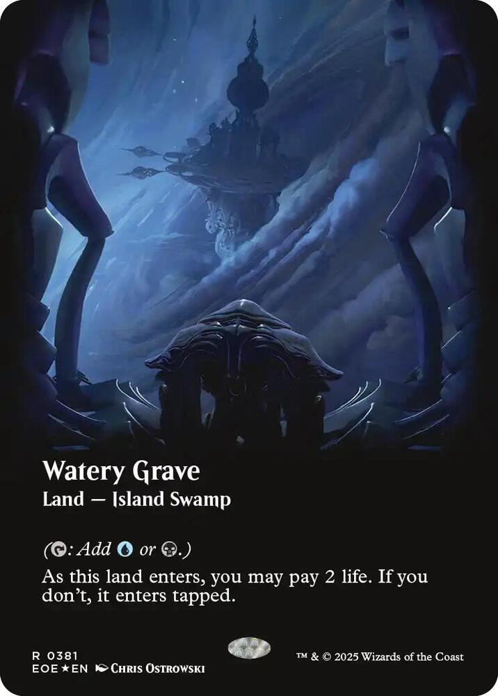 Watery Grave (Borderless) (Galaxy Foil), Edge of Eternities 381