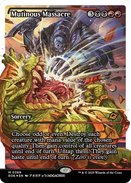 Mutinous Massacre (Showcase) (Fracture Foil), Edge of Eternities 389
