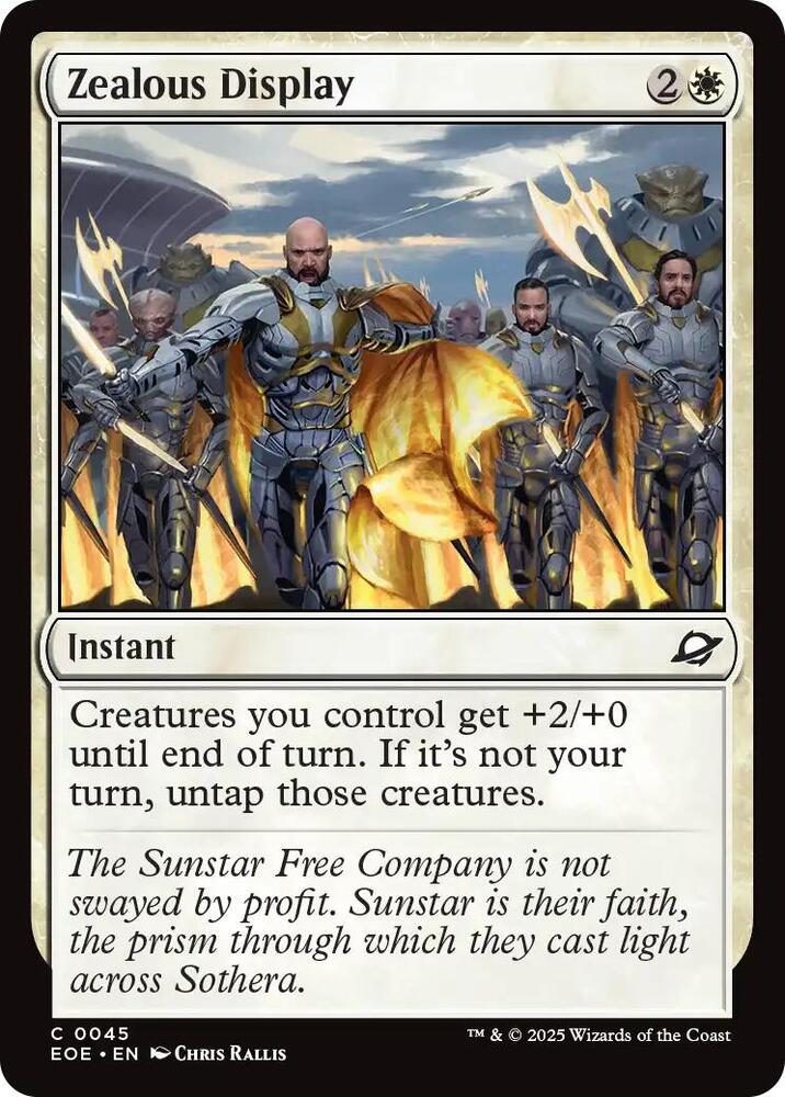 Zealous Display, Edge of Eternities 45