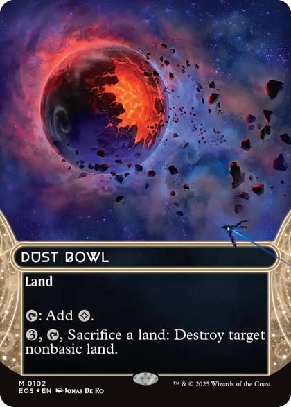 Dust Bowl (0102) (Borderless) (Galaxy Foil), Edge of Eternities: Stellar Sights 102