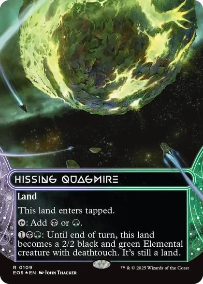 Hissing Quagmire (0109) (Borderless) (Galaxy Foil), Edge of Eternities: Stellar Sights 109