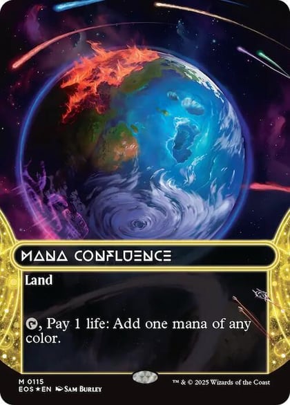 Mana Confluence (0115) (Borderless) (Galaxy Foil), Edge of Eternities: Stellar Sights 115