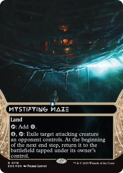 Mystifying Maze (0119) (Borderless) (Galaxy Foil), Edge of Eternities: Stellar Sights 119