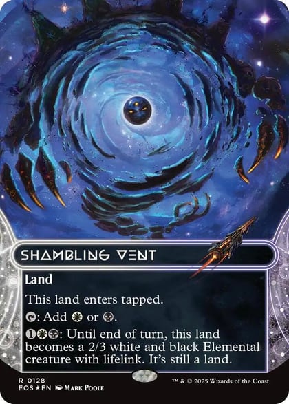Shambling Vent (0128) (Borderless) (Galaxy Foil), Edge of Eternities: Stellar Sights 128