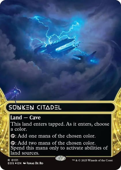 Sunken Citadel (0131) (Borderless) (Galaxy Foil), Edge of Eternities: Stellar Sights 131