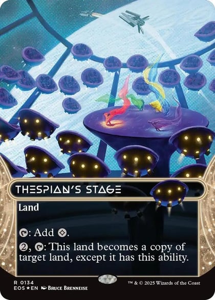 Thespian's Stage (0134) (Borderless) (Galaxy Foil), Edge of Eternities: Stellar Sights 134