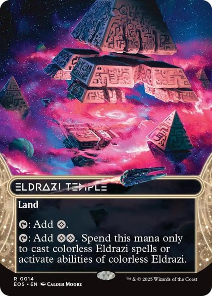 Eldrazi Temple (0014) (Borderless), Edge of Eternities: Stellar Sights 14
