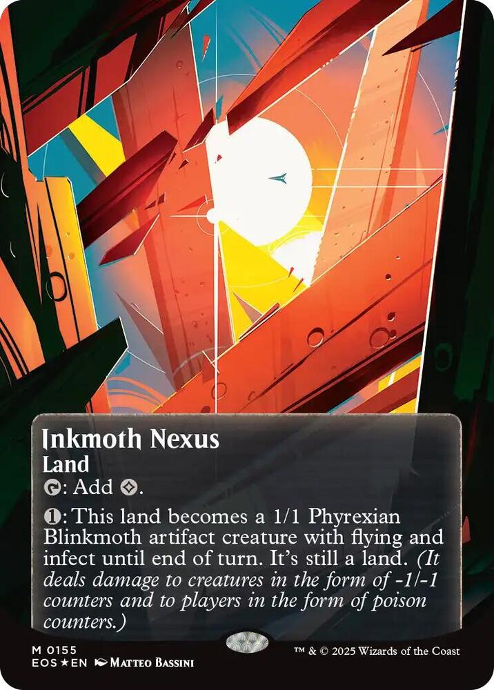 Inkmoth Nexus (0155) (Borderless) (Galaxy Foil), Edge of Eternities: Stellar Sights 155
