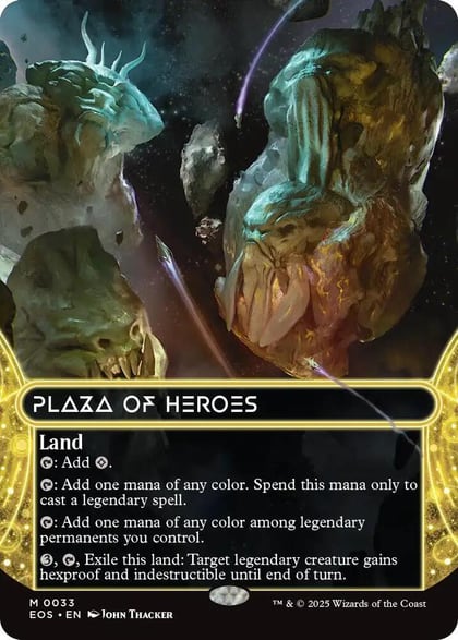 Plaza of Heroes (0033) (Borderless), Edge of Eternities: Stellar Sights 33