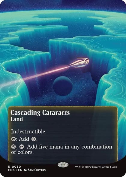 Cascading Cataracts (0050) (Borderless), Edge of Eternities: Stellar Sights 50