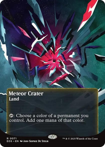 Meteor Crater (0071) (Borderless), Edge of Eternities: Stellar Sights 71