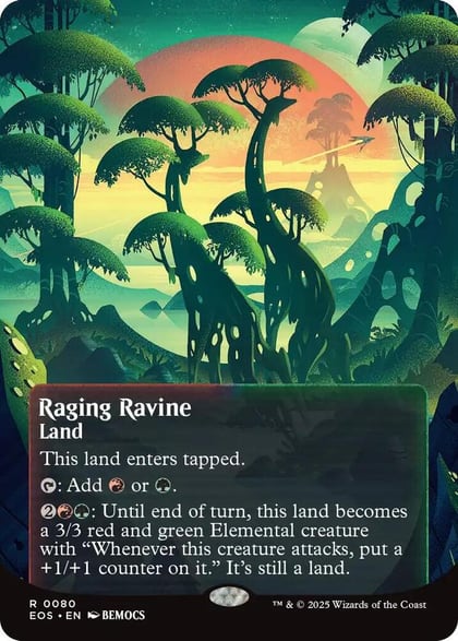 Raging Ravine (0080) (Borderless), Edge of Eternities: Stellar Sights 80