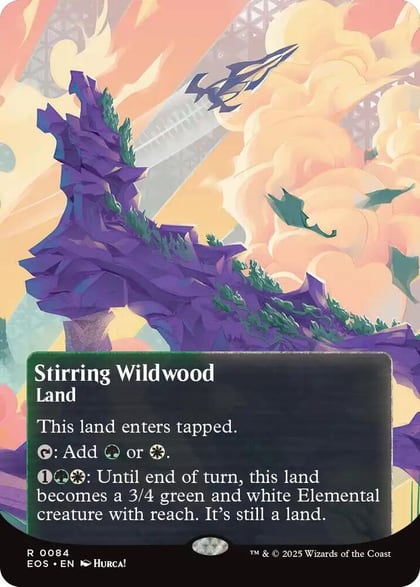 Stirring Wildwood (0084) (Borderless), Edge of Eternities: Stellar Sights 84