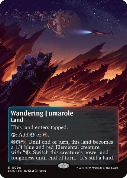 Wandering Fumarole (0090) (Borderless), Edge of Eternities: Stellar Sights 90