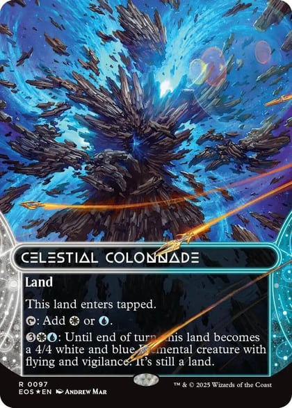 Celestial Colonnade (0097) (Borderless) (Galaxy Foil), Edge of Eternities: Stellar Sights 97