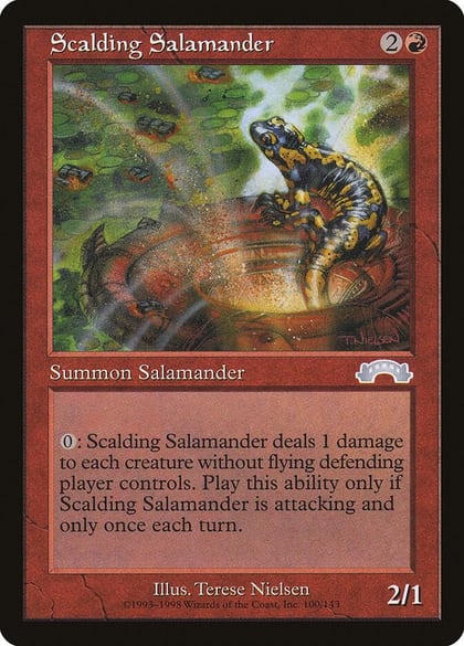 Scalding Salamander, Exodus 100