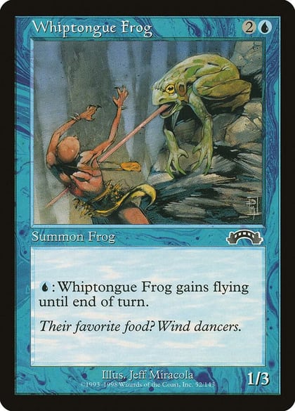 Whiptongue Frog, Exodus 52