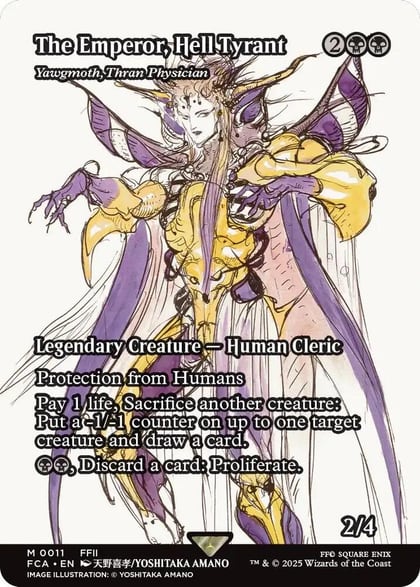 The Emperor, Hell Tyrant - Yawgmoth, Thran Physician (Showcase), FINAL FANTASY: Through the Ages 11