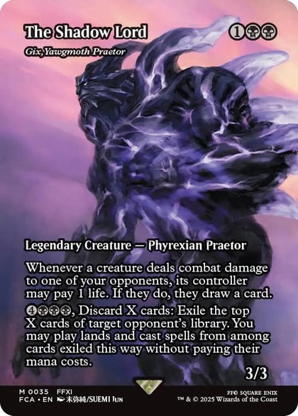 The Shadow Lord - Gix, Yawgmoth Praetor (Showcase), FINAL FANTASY: Through the Ages 35