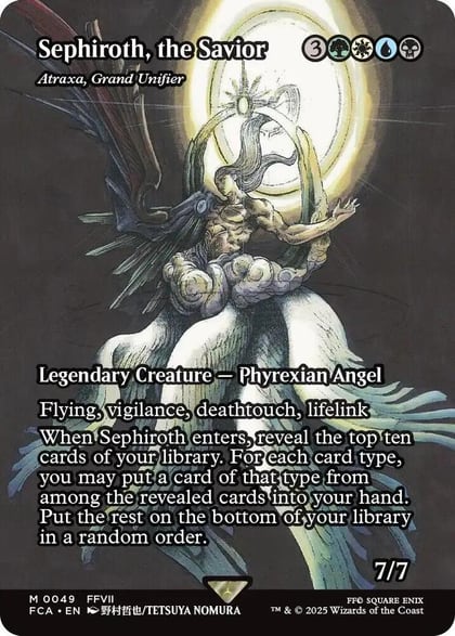 Sephiroth, the Savior - Atraxa, Grand Unifier (Showcase), FINAL FANTASY: Through the Ages 49