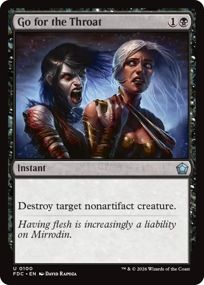 Go for the Throat, Commander: Foundations 100