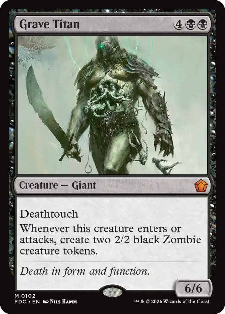 Grave Titan, Commander: Foundations 102