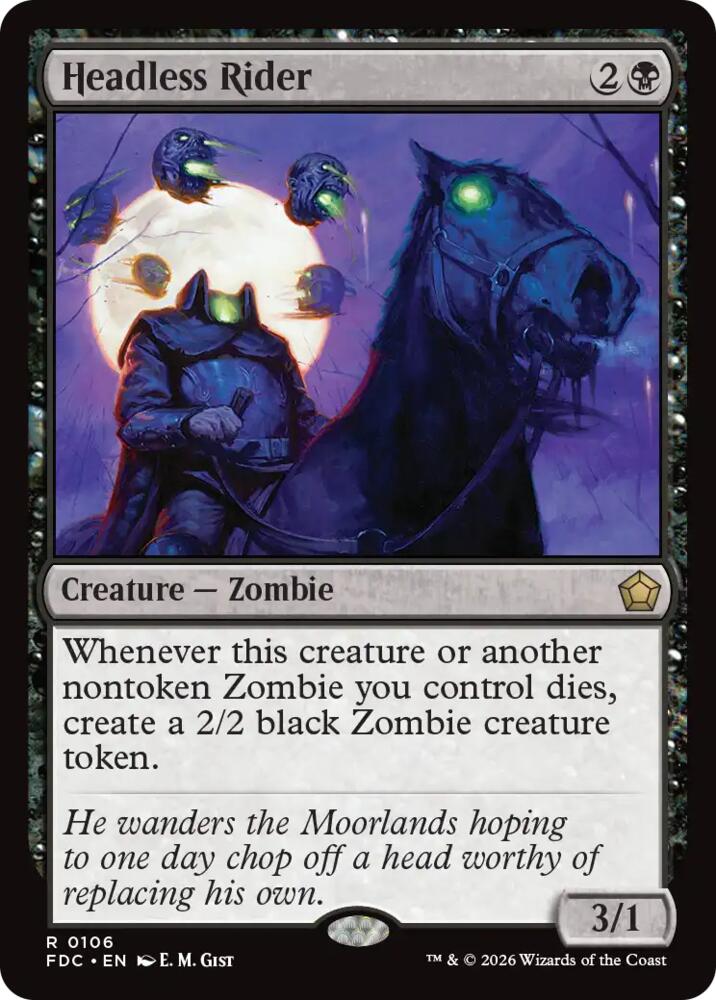 Headless Rider, Commander: Foundations 106
