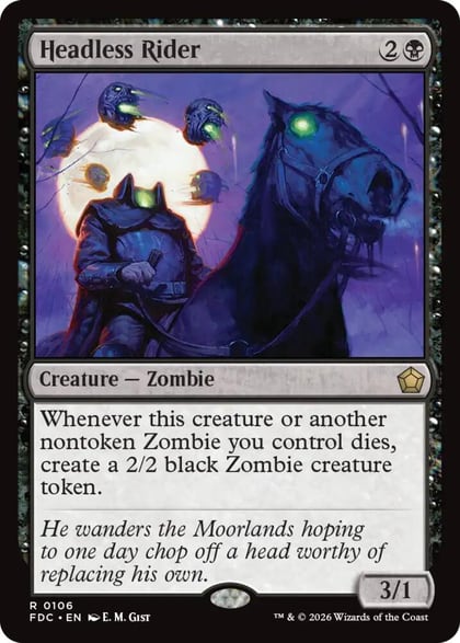 Headless Rider, Commander: Foundations 106