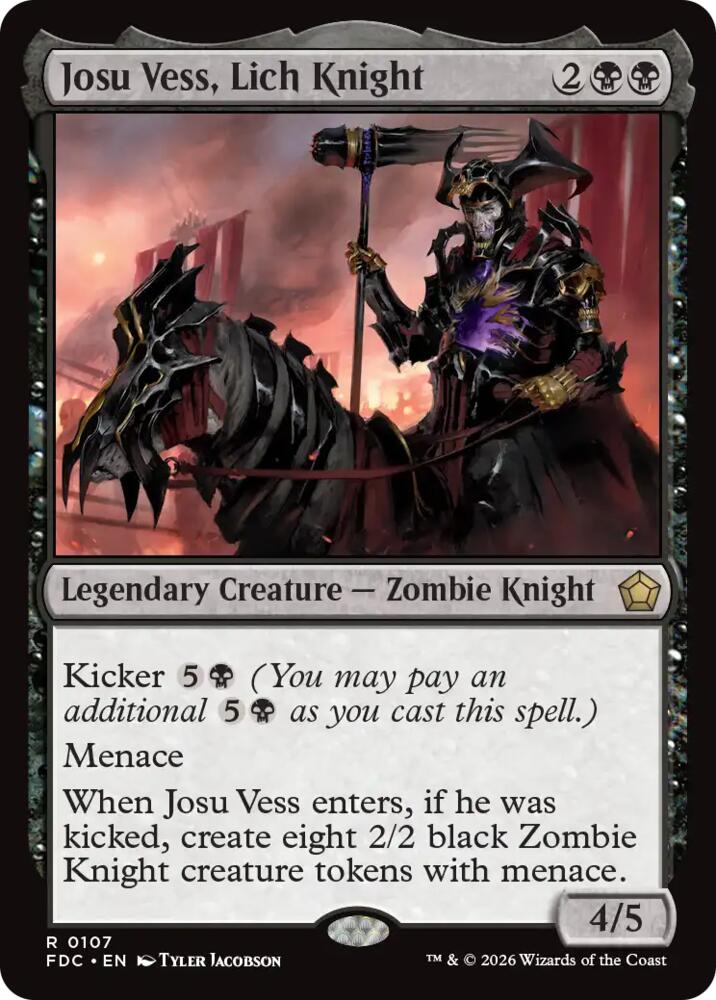 Josu Vess, Lich Knight, Commander: Foundations 107