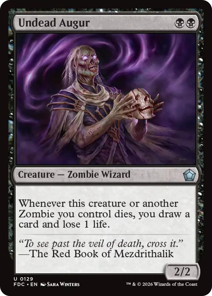 Undead Augur, Commander: Foundations 129