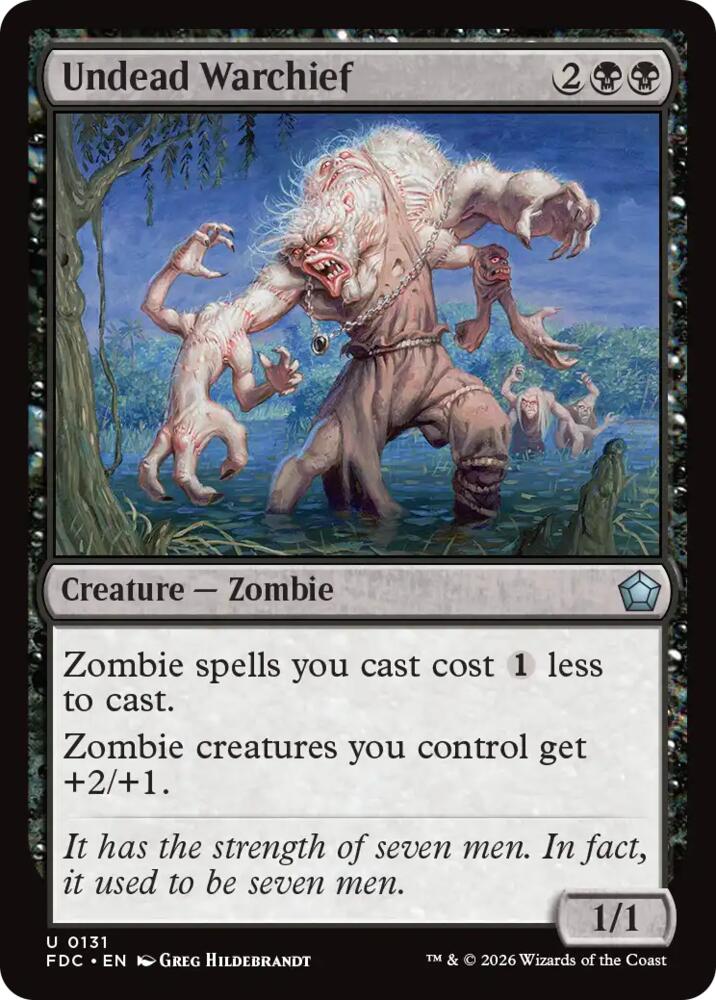 Undead Warchief, Commander: Foundations 131
