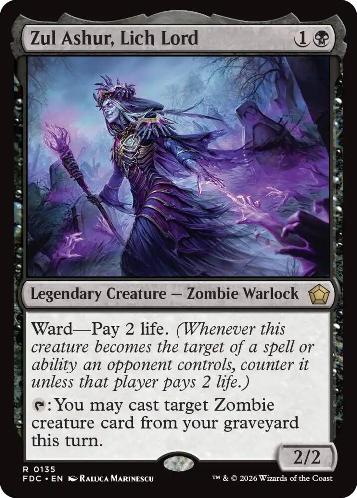 Zul Ashur, Lich Lord, Commander: Foundations 135