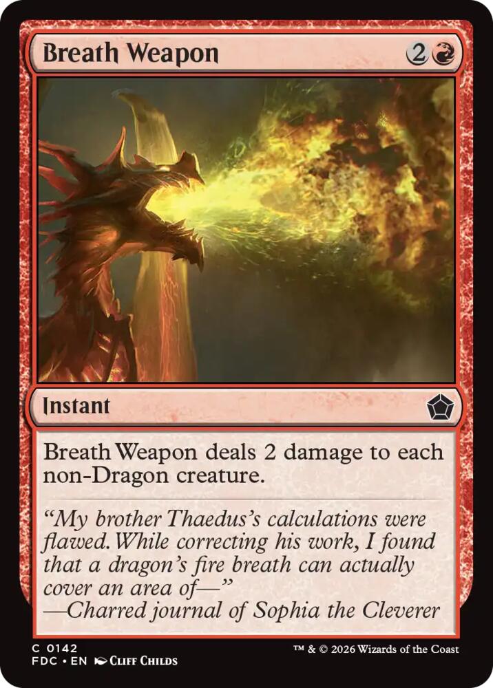 Breath Weapon, Commander: Foundations 142