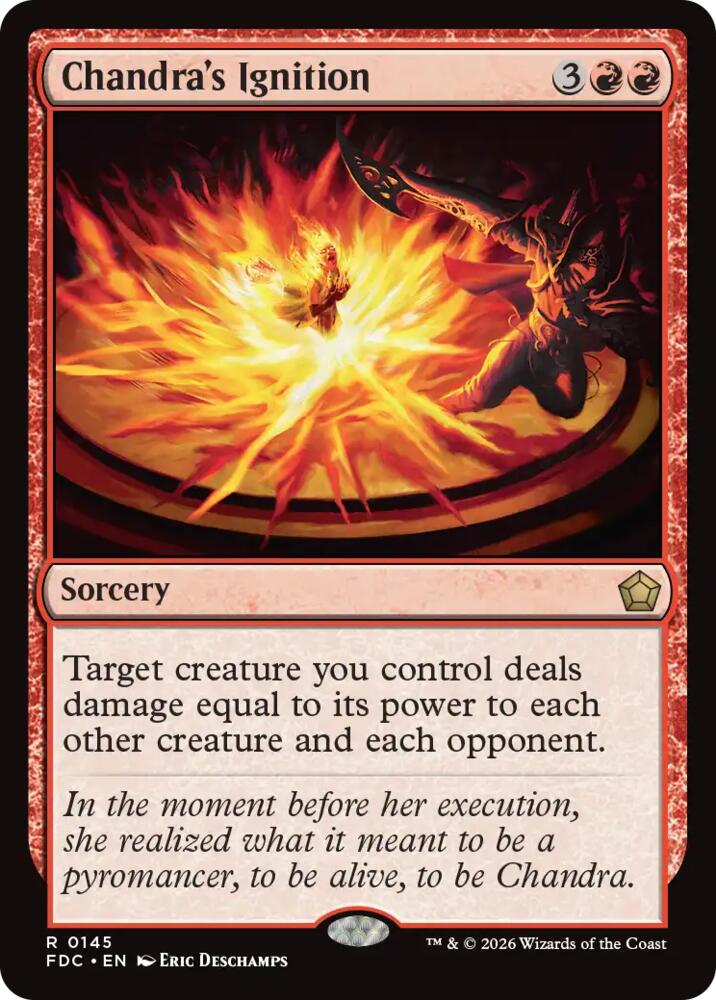 Chandra's Ignition, Commander: Foundations 145