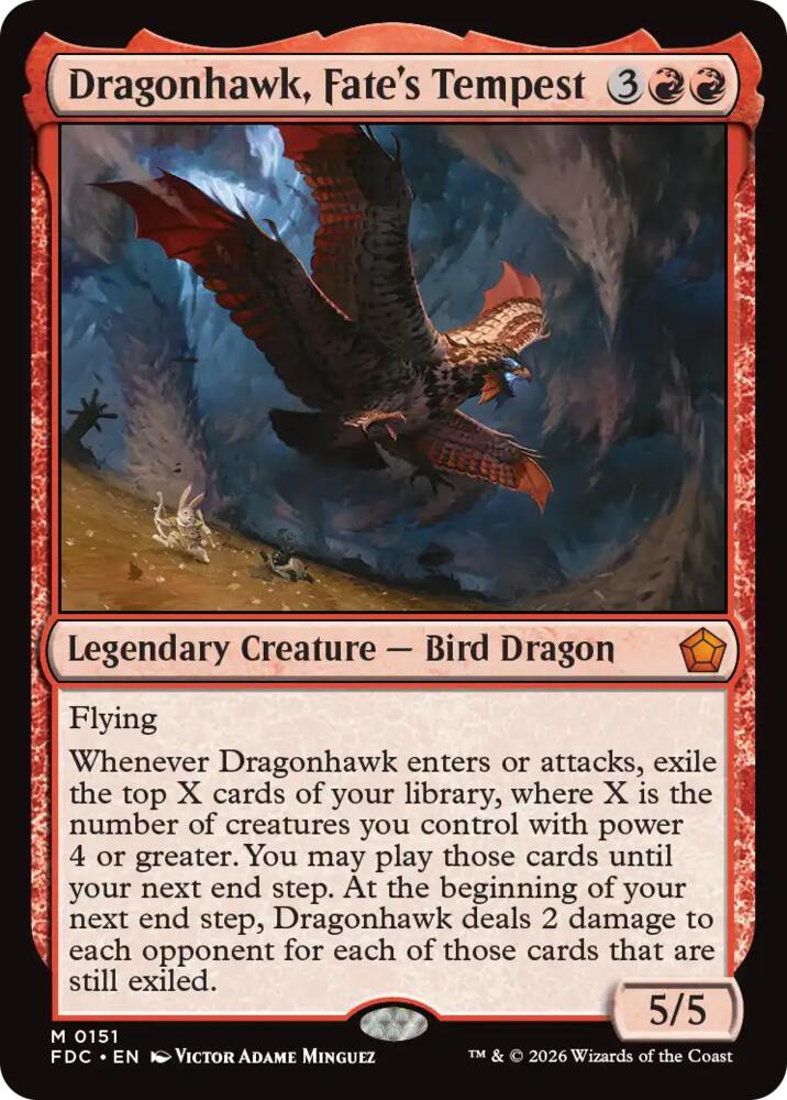 Dragonhawk, Fate's Tempest, Commander: Foundations 151