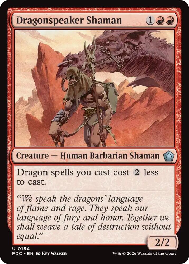 Dragonspeaker Shaman, Commander: Foundations 154