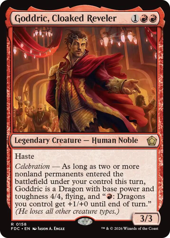 Goddric, Cloaked Reveler, Commander: Foundations 158