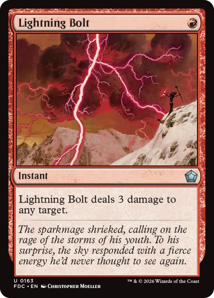 Lightning Bolt, Commander: Foundations 163