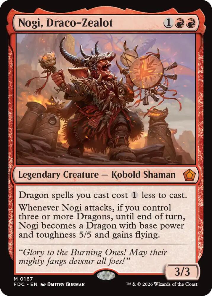 Nogi, Draco-Zealot, Commander: Foundations 167