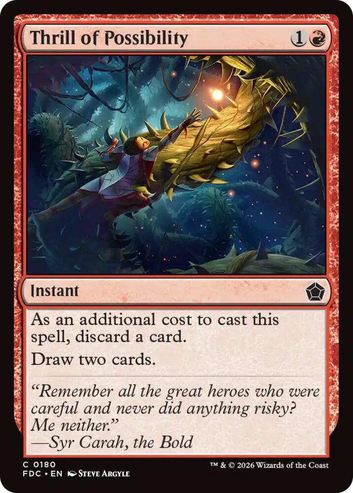 Thrill of Possibility, Commander: Foundations 180