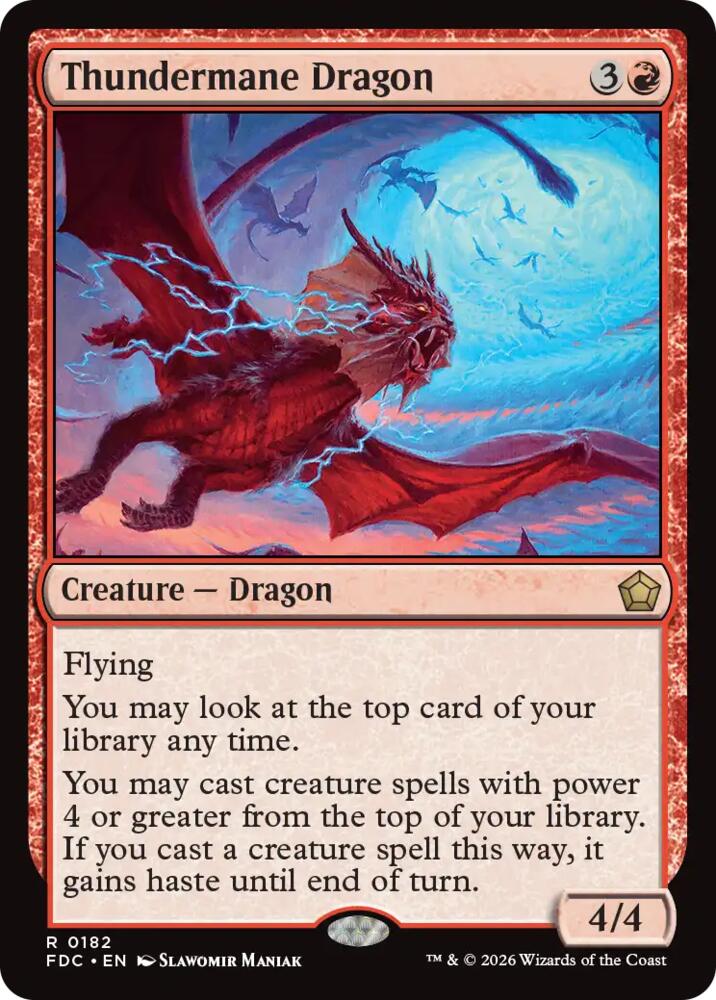 Thundermane Dragon, Commander: Foundations 182