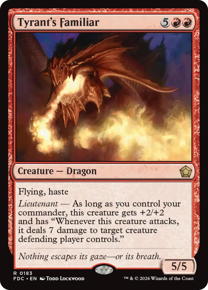 Tyrant's Familiar, Commander: Foundations 183