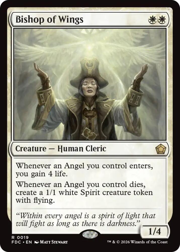 Bishop of Wings, Commander: Foundations 19
