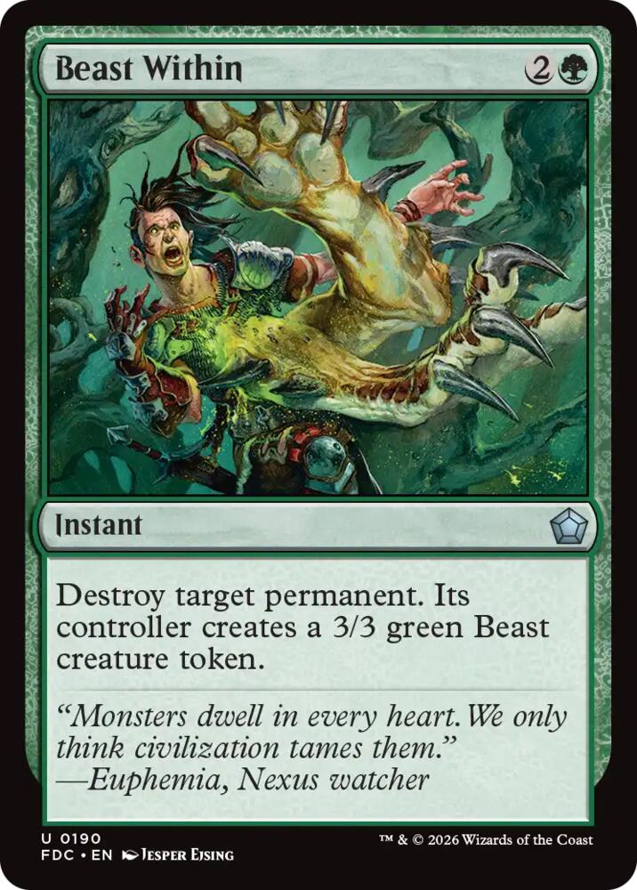 Beast Within, Commander: Foundations 190