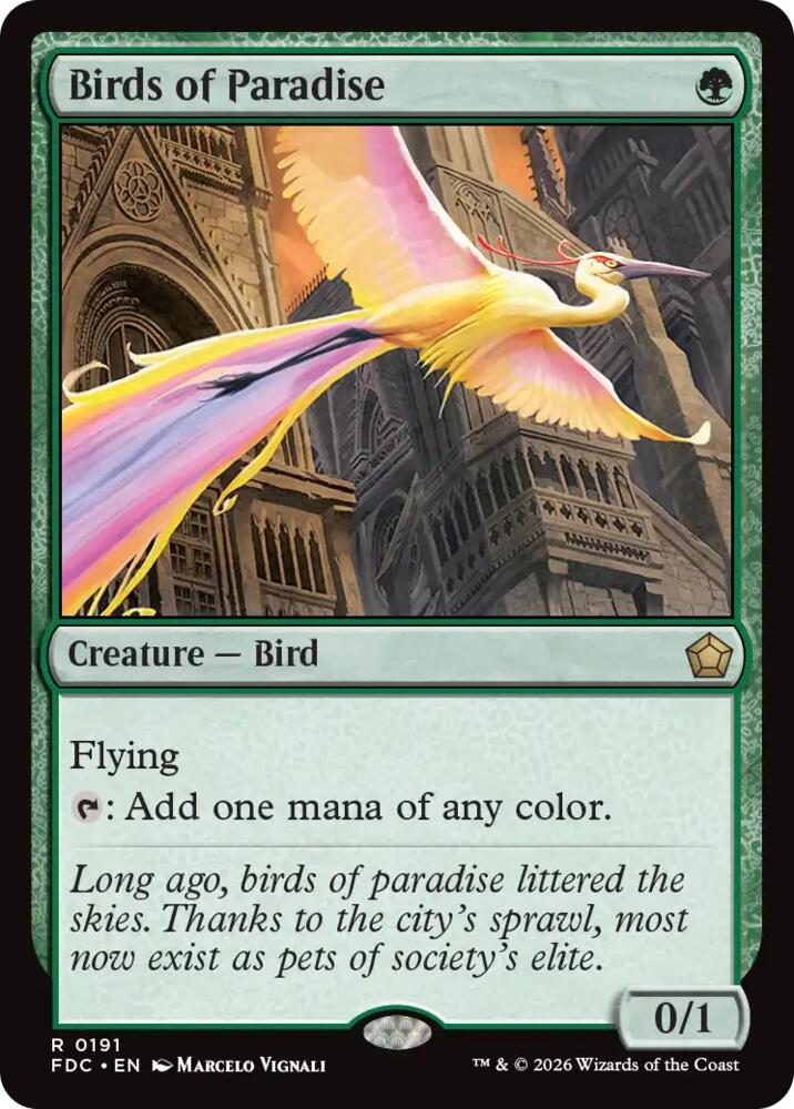 Birds of Paradise, Commander: Foundations 191