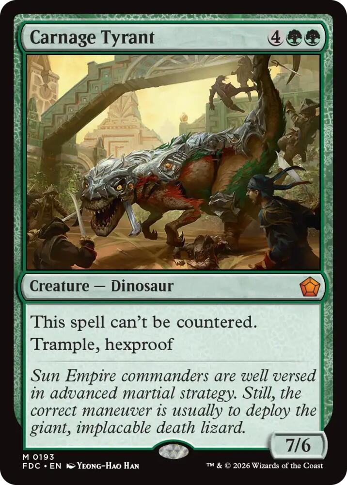 Carnage Tyrant, Commander: Foundations 193