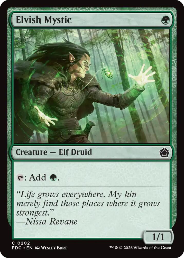 Elvish Mystic, Commander: Foundations 202